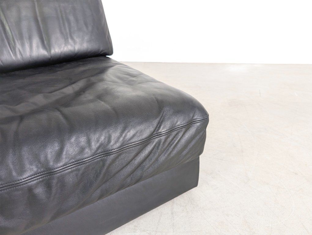 Furniture De Sede Ds 76/78 Modular Sofa Corner Sofa Design Corner Couch Leather Black photo