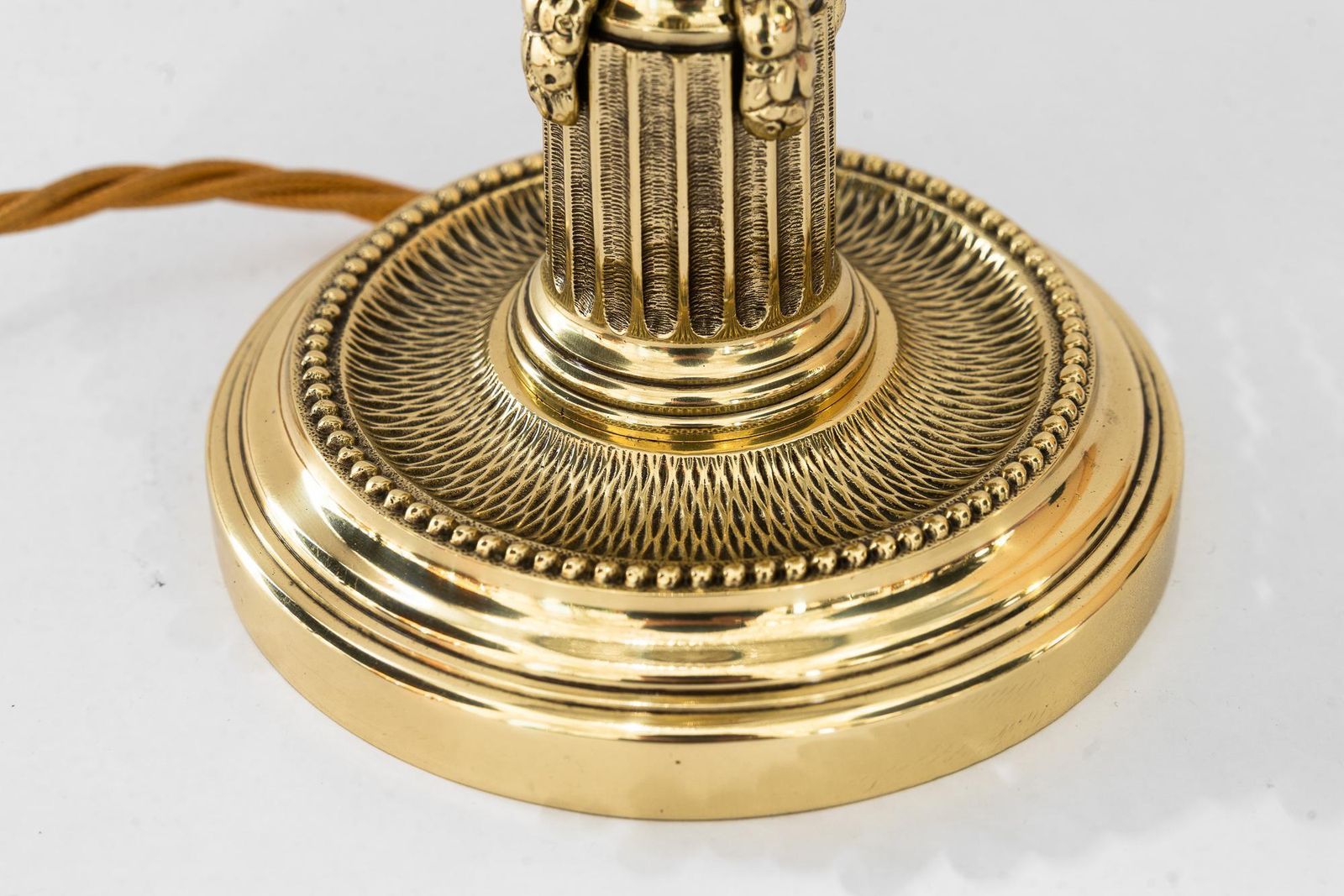 photo furniture Art Deco Table Lamp With Cut Glass Shade And Glass Sticks Vienna Around 1920s