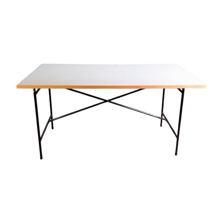 7x Original Egon Eiermann Desk Richard Lampert Metal