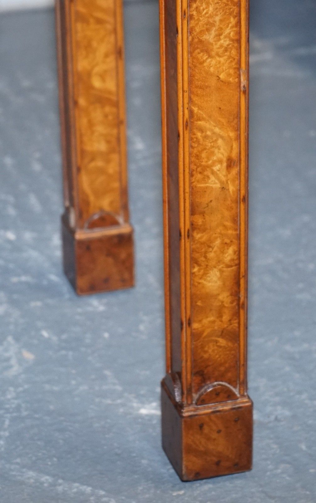 Georgian Style Brights Of Nettlebed London Burr Walnut Console Table photo vintage