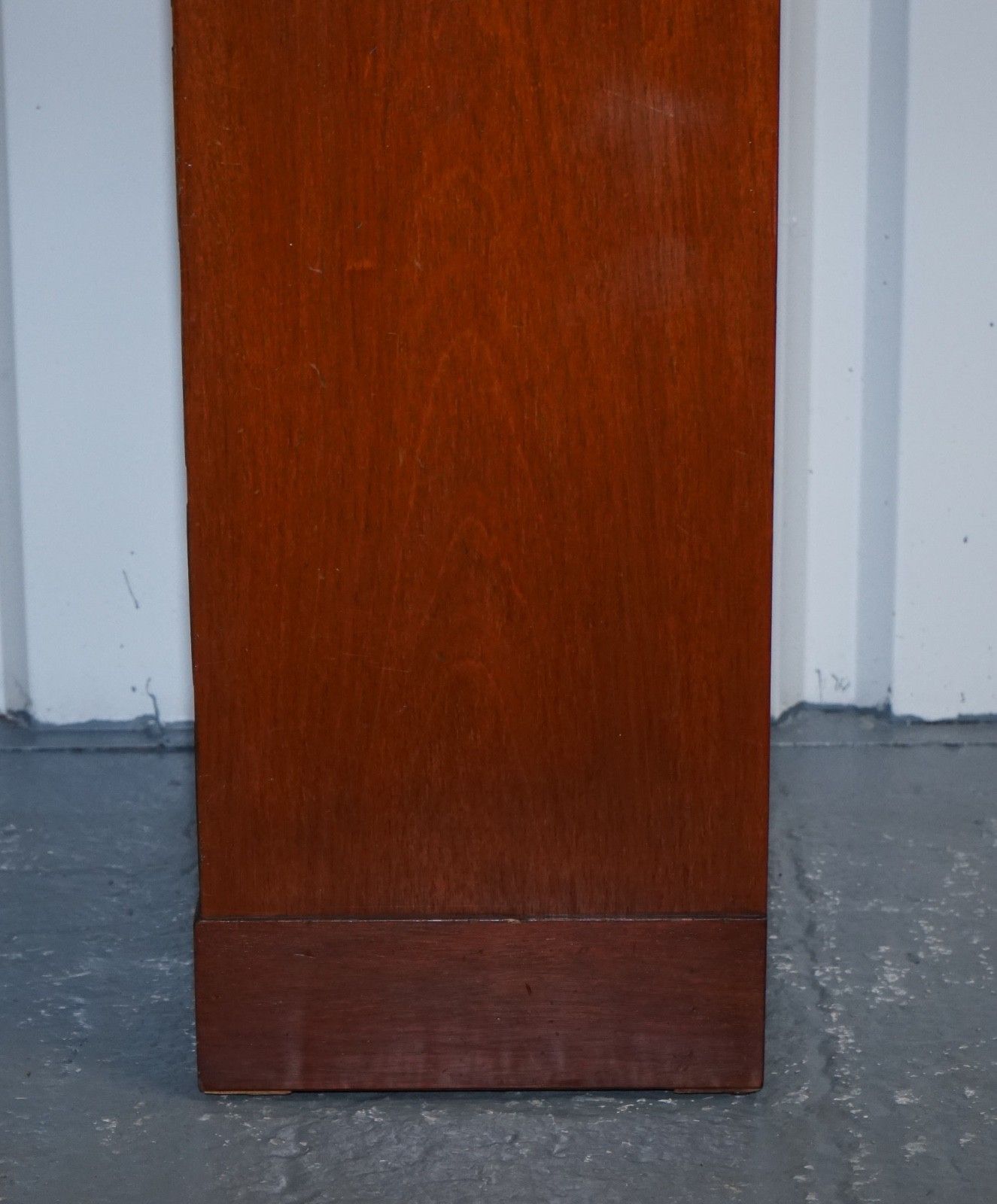 photo vintage Military Campaign Style Tallboy Tall  Chest Of Drawers Brass Handles
