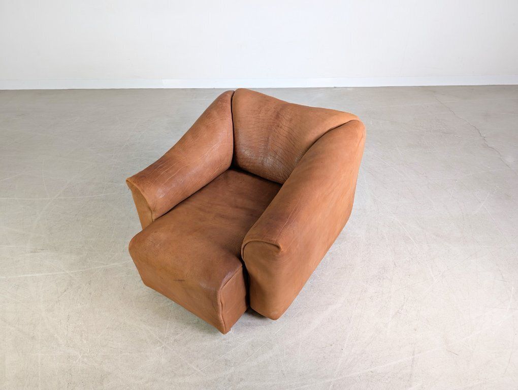 Original De Sede Ds 47 Armchair, Thick Leather Design photo vintage