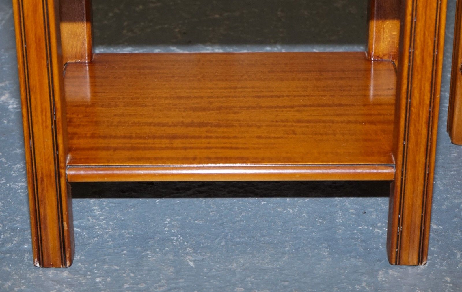 Vintage French Style Cherry Wood Nightstands Bedside Tables photo vintage