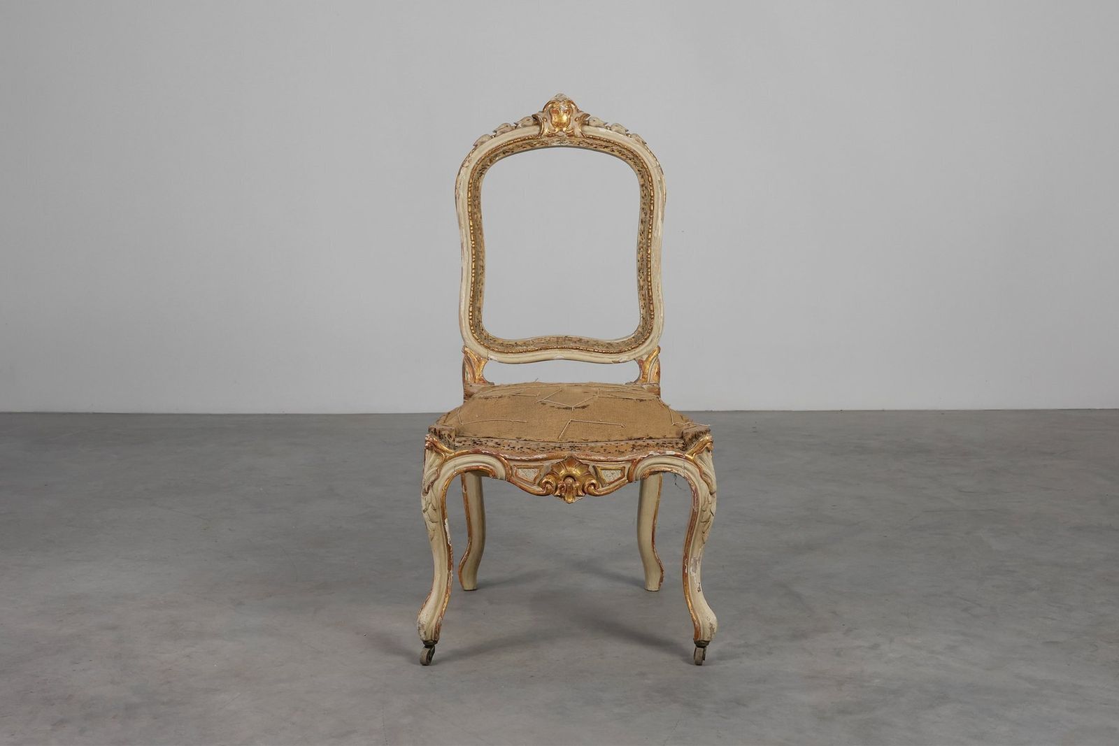 French Louis XV Chair In Carved Wood photo Furniture