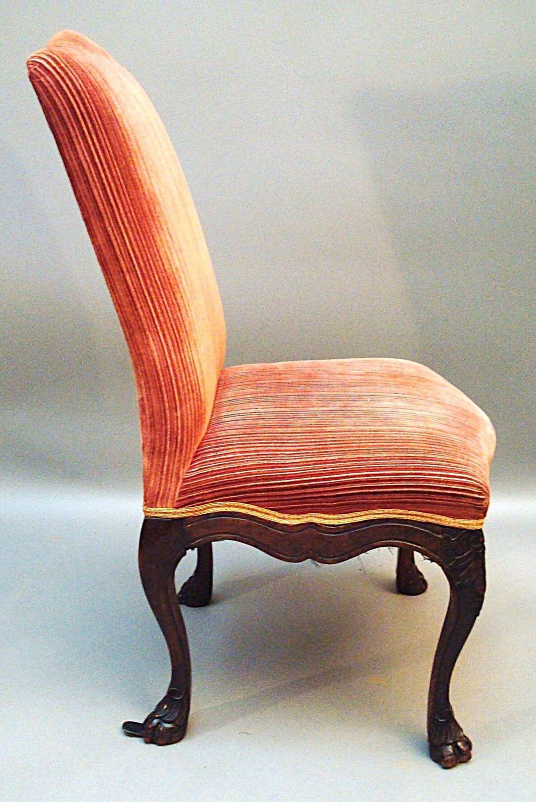 Unusual C18th Italian Carved Walnut Side Chair photo furniture