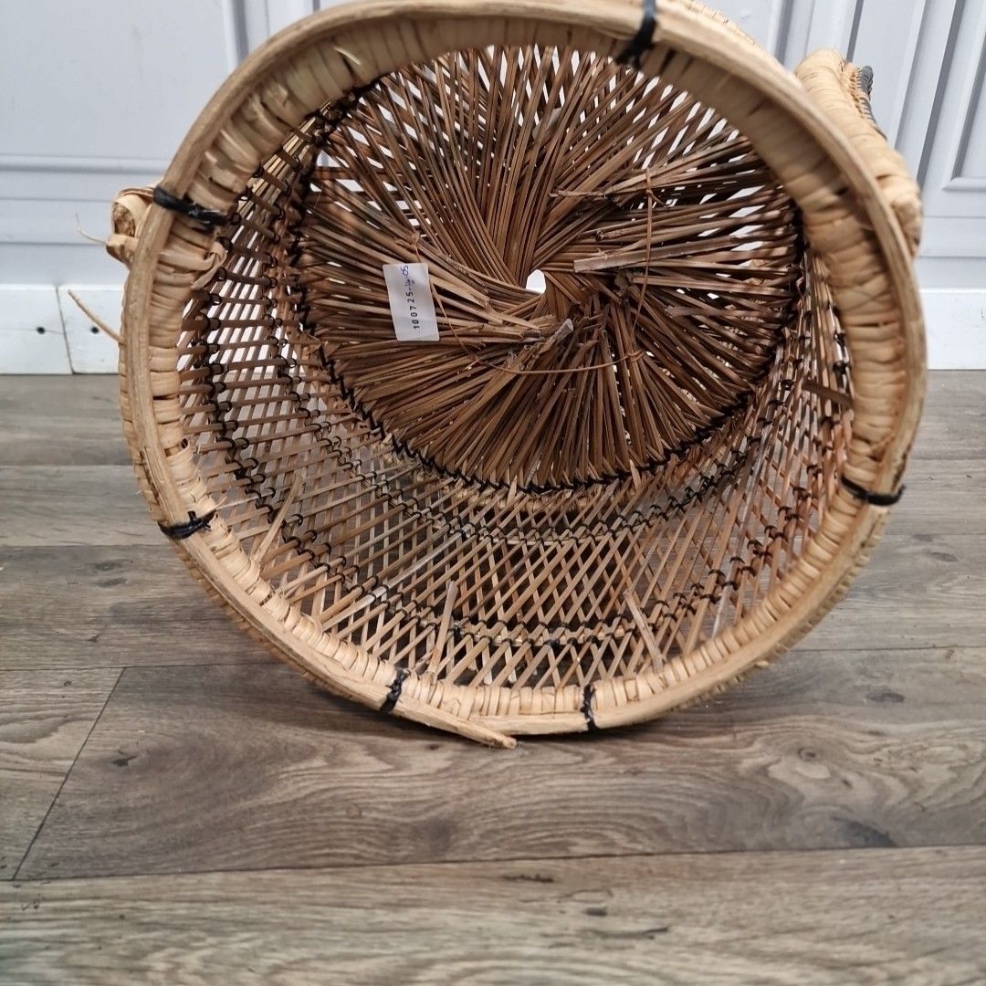Retro Vintage Childs Chair Small Rattan Bamboo  Mid Century Seat Boho Tiki photo buy