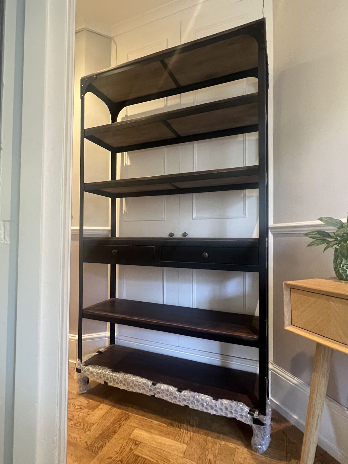 Industrial Metal And Wood Shelving