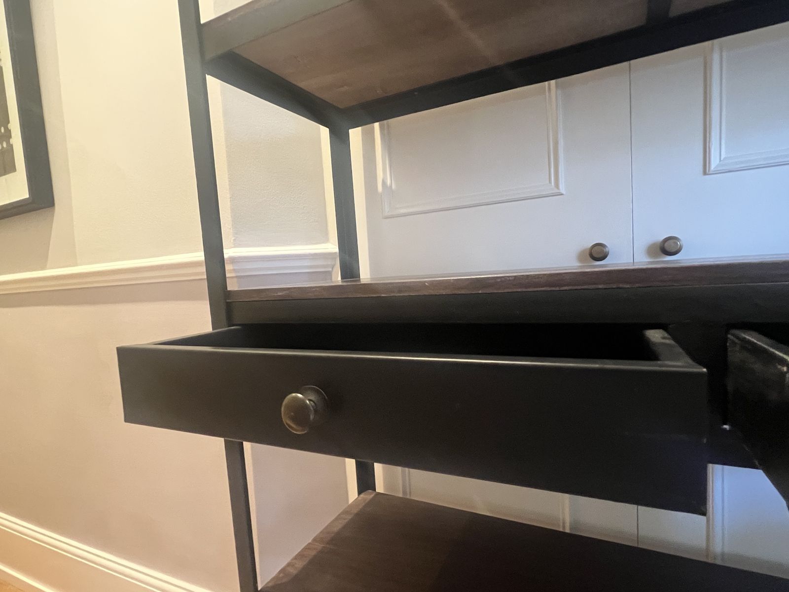 Industrial Metal And Wood Shelving photo for sale