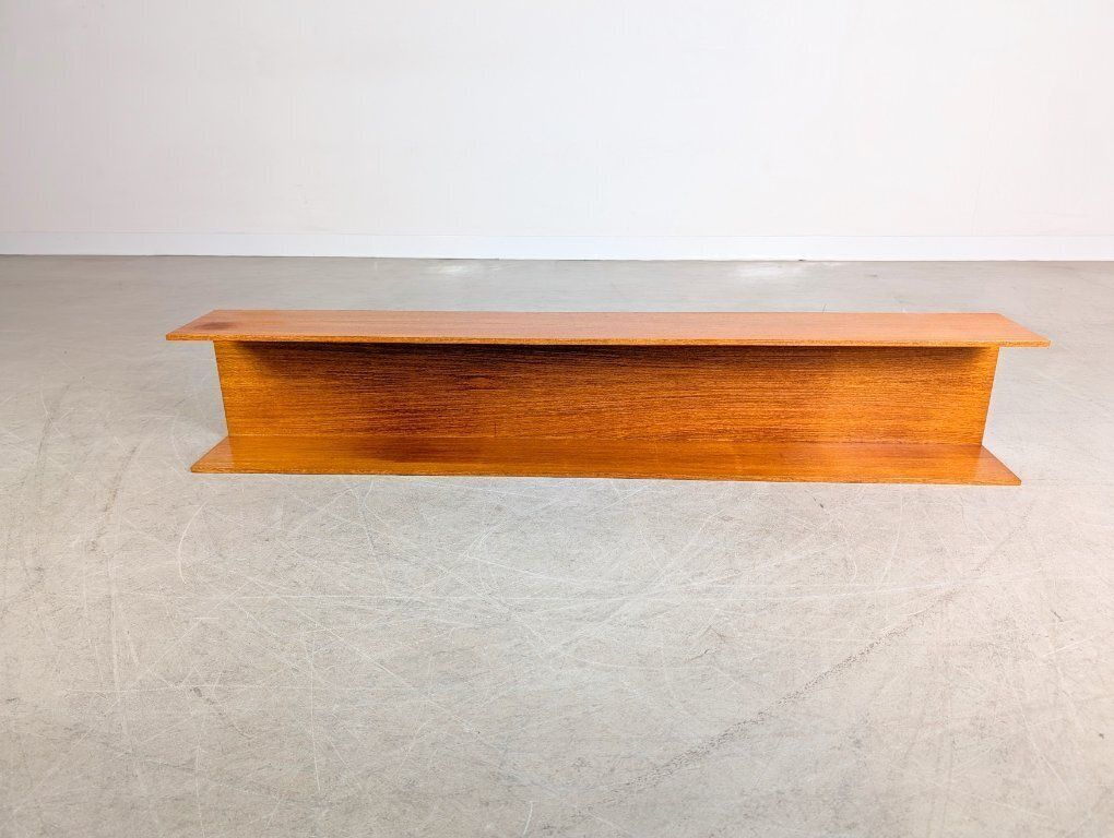 2x Original Midcentury Wilhelm Renz Wall Shelf Walter Wirz Teak photo for sale