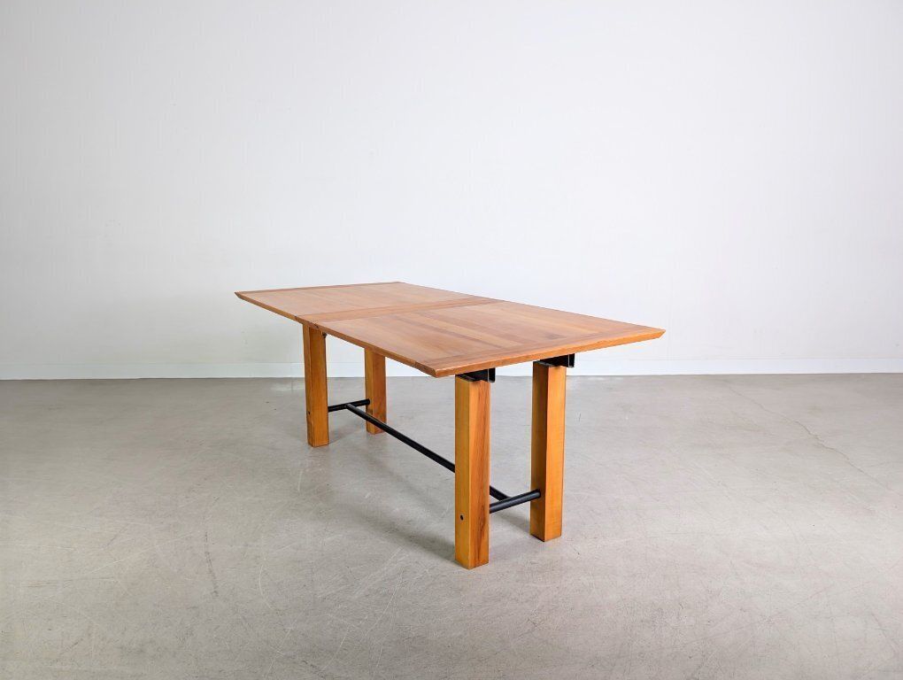 Large Wooden Dining Table, Beech Design, Country Style, Industrial Style photo 475.0
