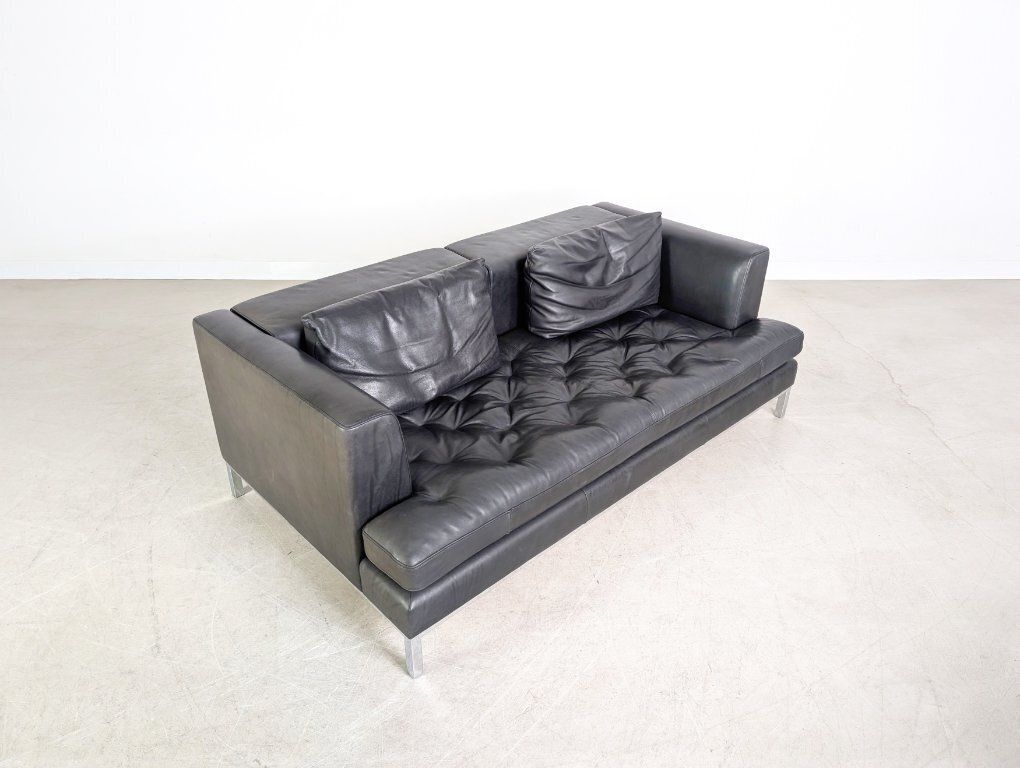 Original Sofa De Sede Ds 0040 Leather Design Two Seater Black photo buy