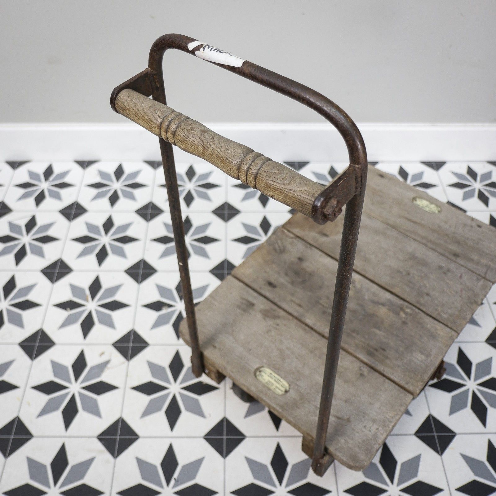 Furniture Slingsby Vintage Heavy Duty Industrial Trolley With Maker Plate photo