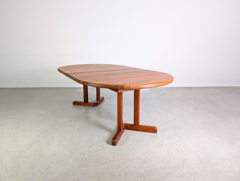 Original Midcentury Dining Table Rosengaarden Teak 1960 Extendable photo buy