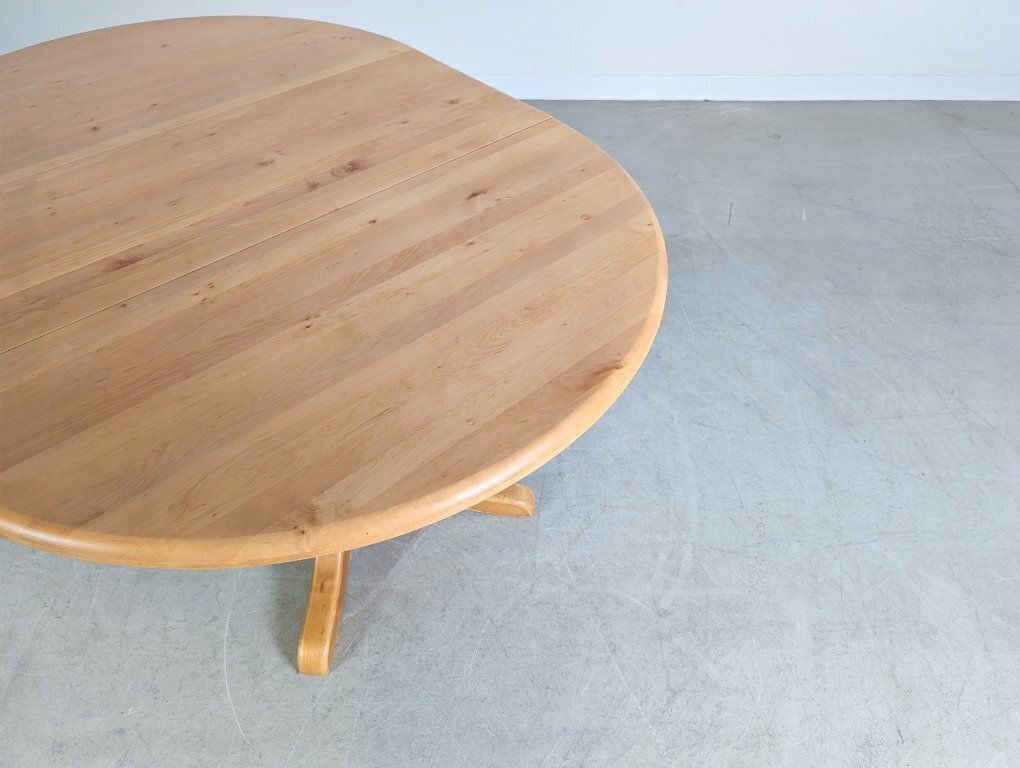 Rainer Daumiller Extendable Beech Dining Table, Mid Century Design photo vintage