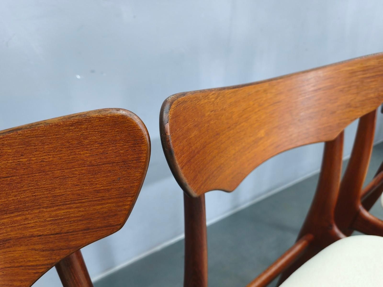 Set Of 4 Danish Teak Dining Chairs By Schionning & Elgaard, 1960s photo vintage
