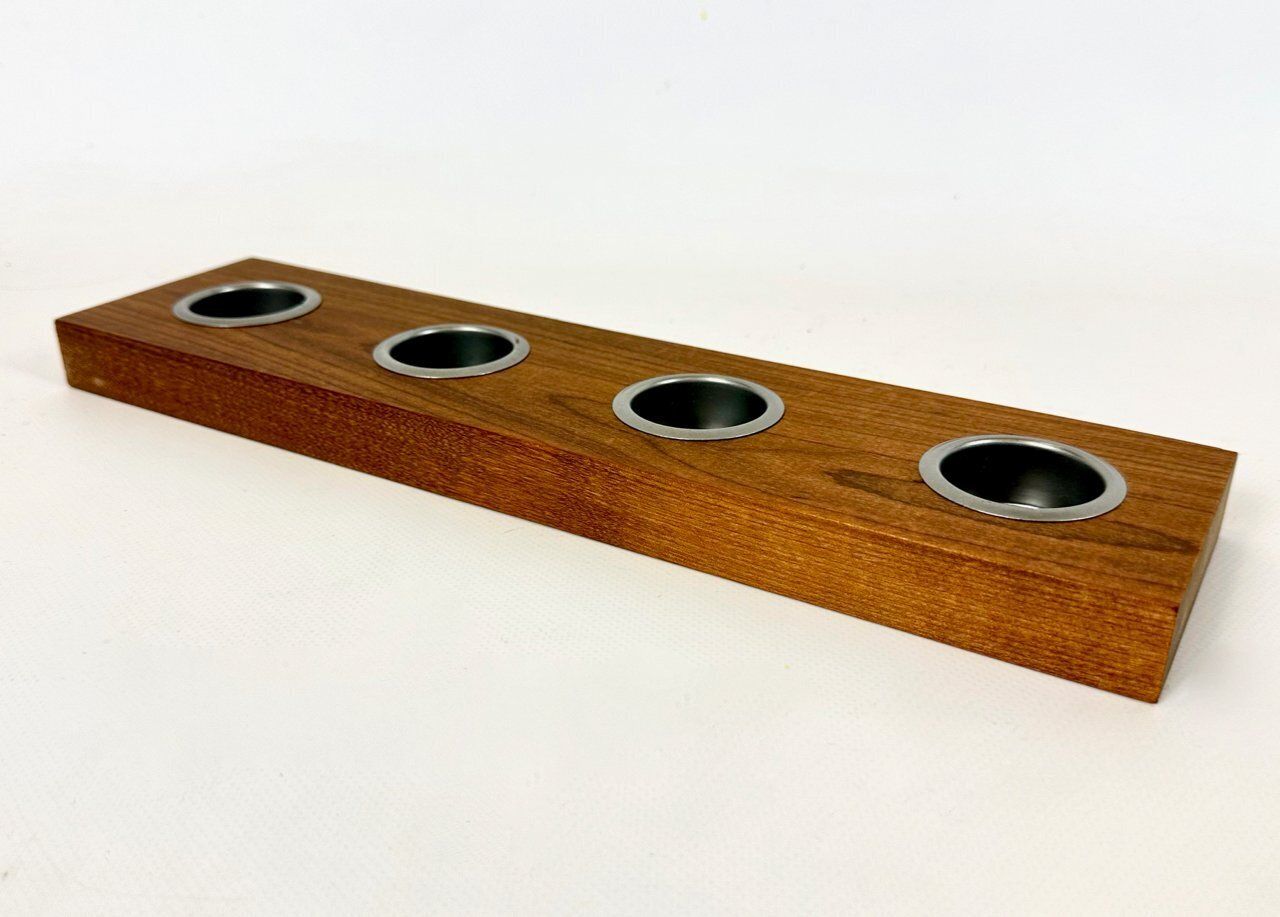 Mid Century Modern Teak Candleholder By Esko Saarinen, 1960s photo 196.0
