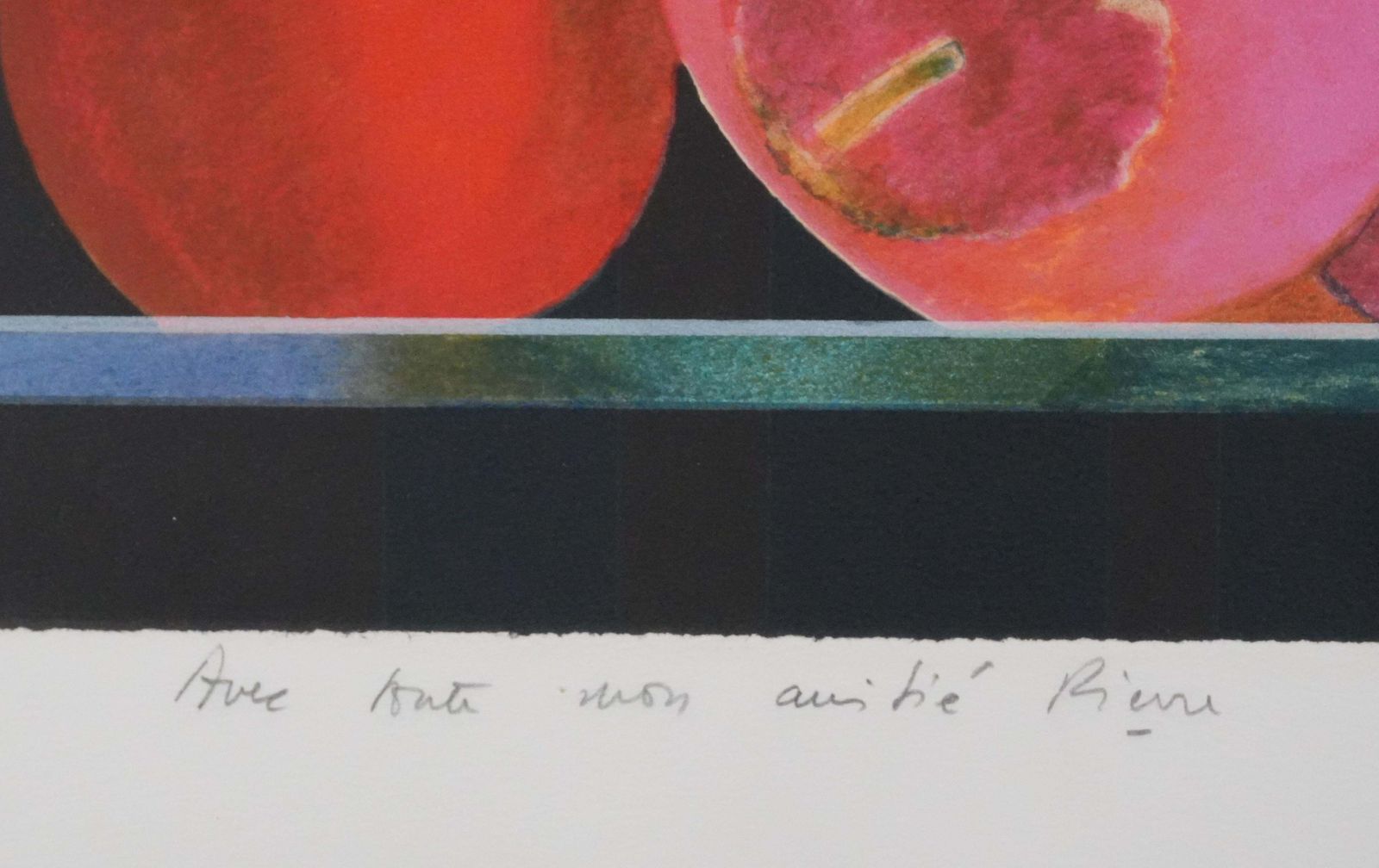 Pierre Garcia Fons Orange Fruits   Original Lithograph, Signed photo buy