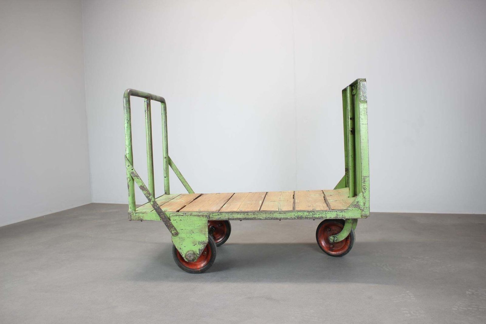 Mid Century Industrial Bar Cart, 1950s, Czechoslovakia photo Furniture