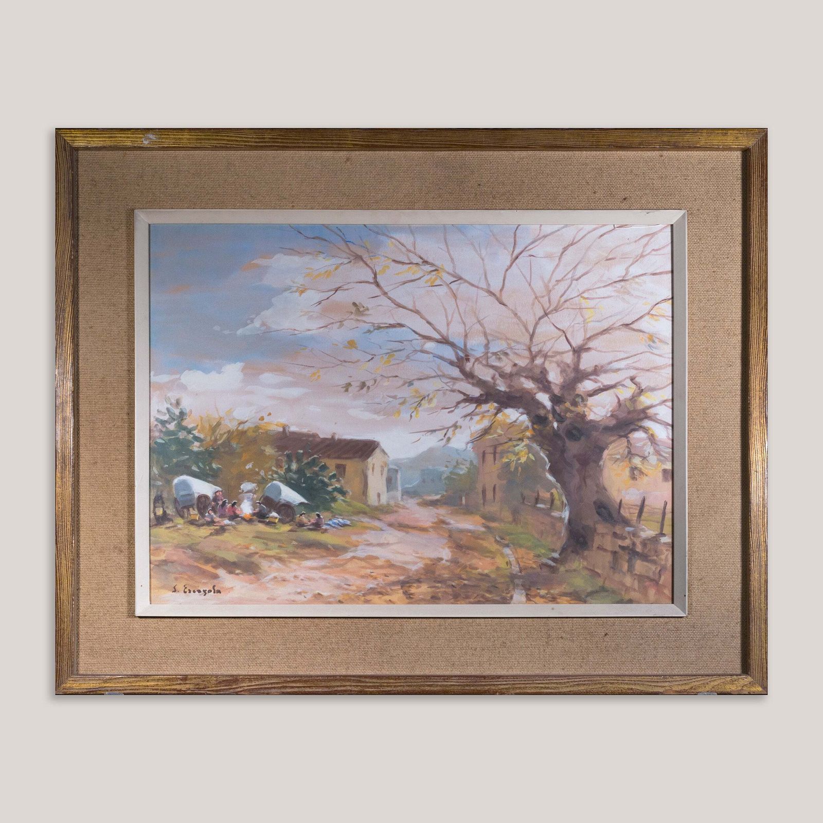 Gypsie Camp Rural Landscape By Joan Escayola Blanch photo for sale