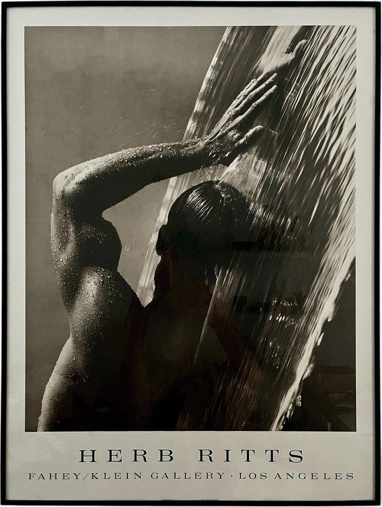 Herb Ritts, Waterfall IV For Fahey Klein Gallery, 1980s, Lithograph