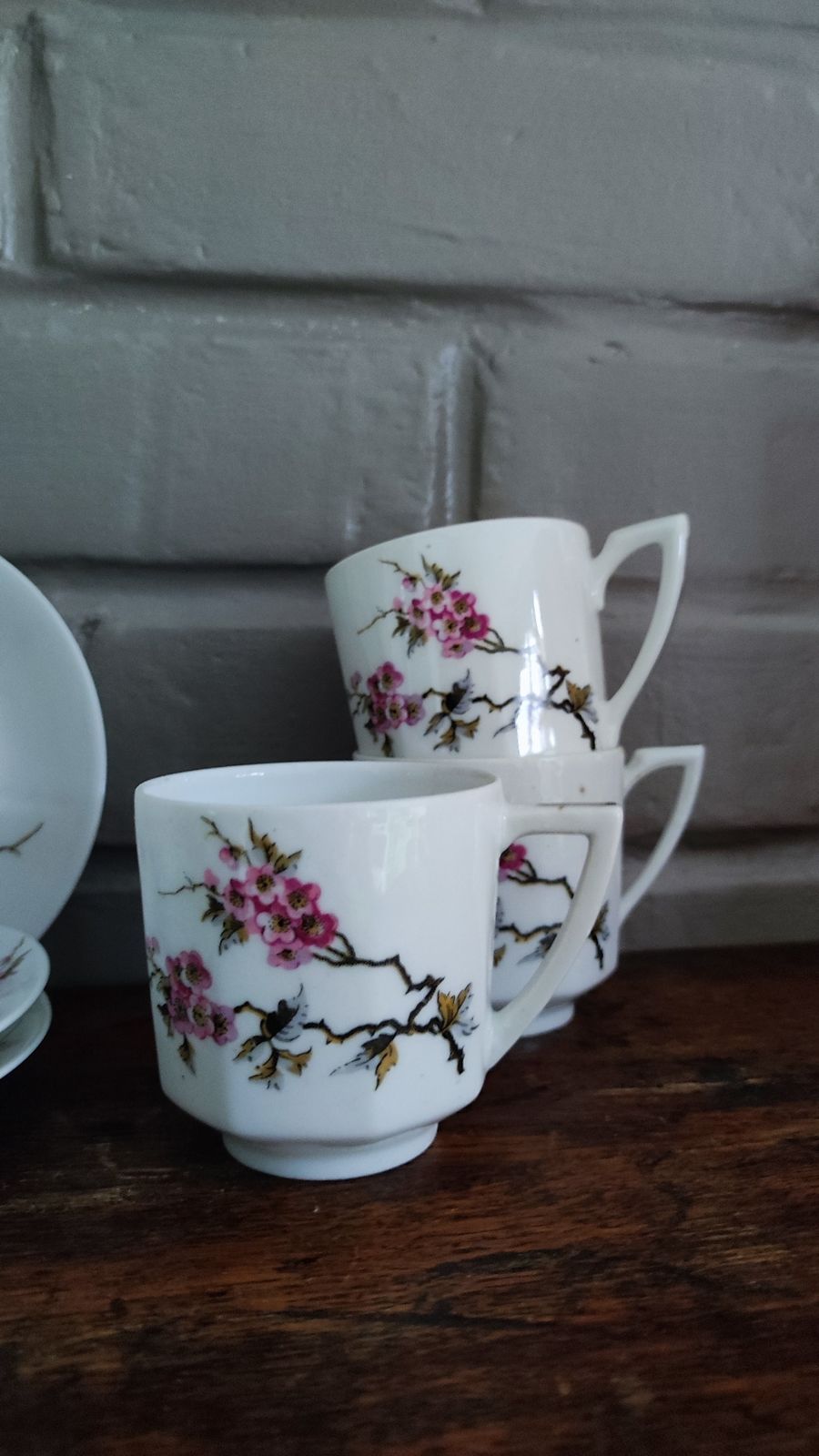 60.0 Antique Limoges Porcelain Coffee Set By Touze, Lemaître & Blancher photo
