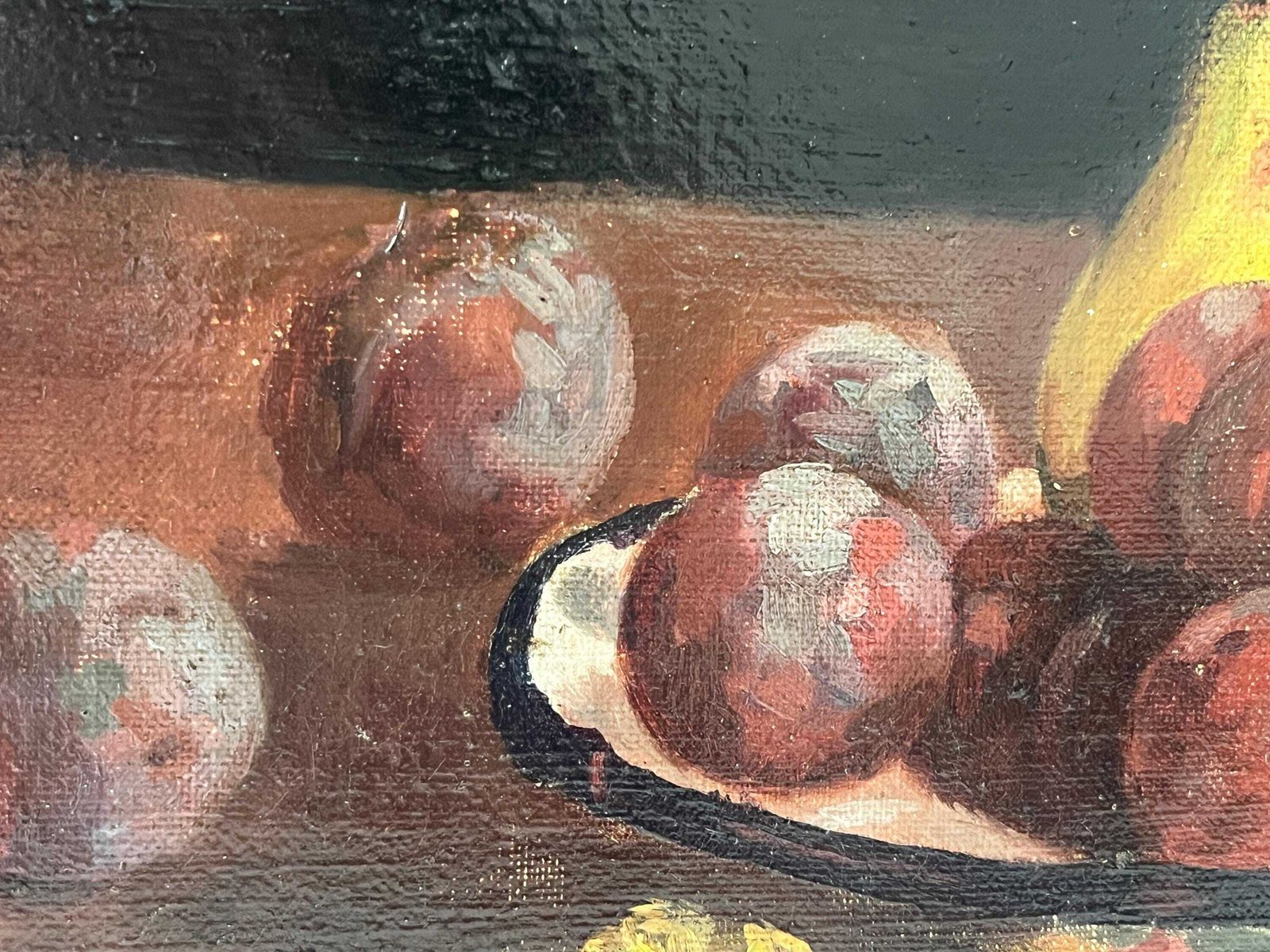 Stilleven "Pears And Plums" – Olieverf Op Doek, 1911 – Antiek Fruitstilleven, Verguld Ingelijst, Frans Stilleven, Gesigneerd J.Boisselet photo 562.0