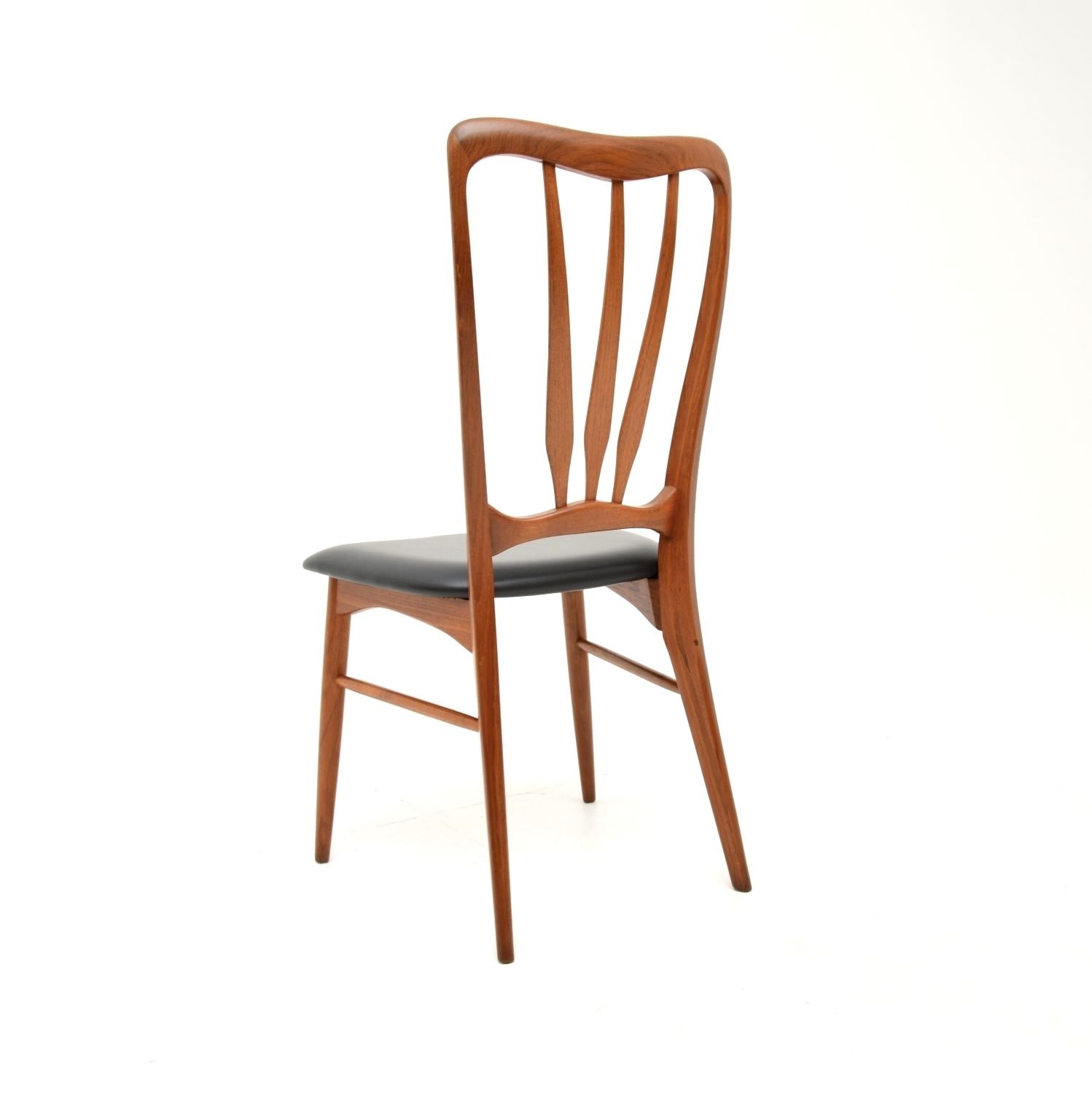Set Of Six Danish Teak ‘Ingrid’ Dining Chairs By Niels Koefoed photo vintage