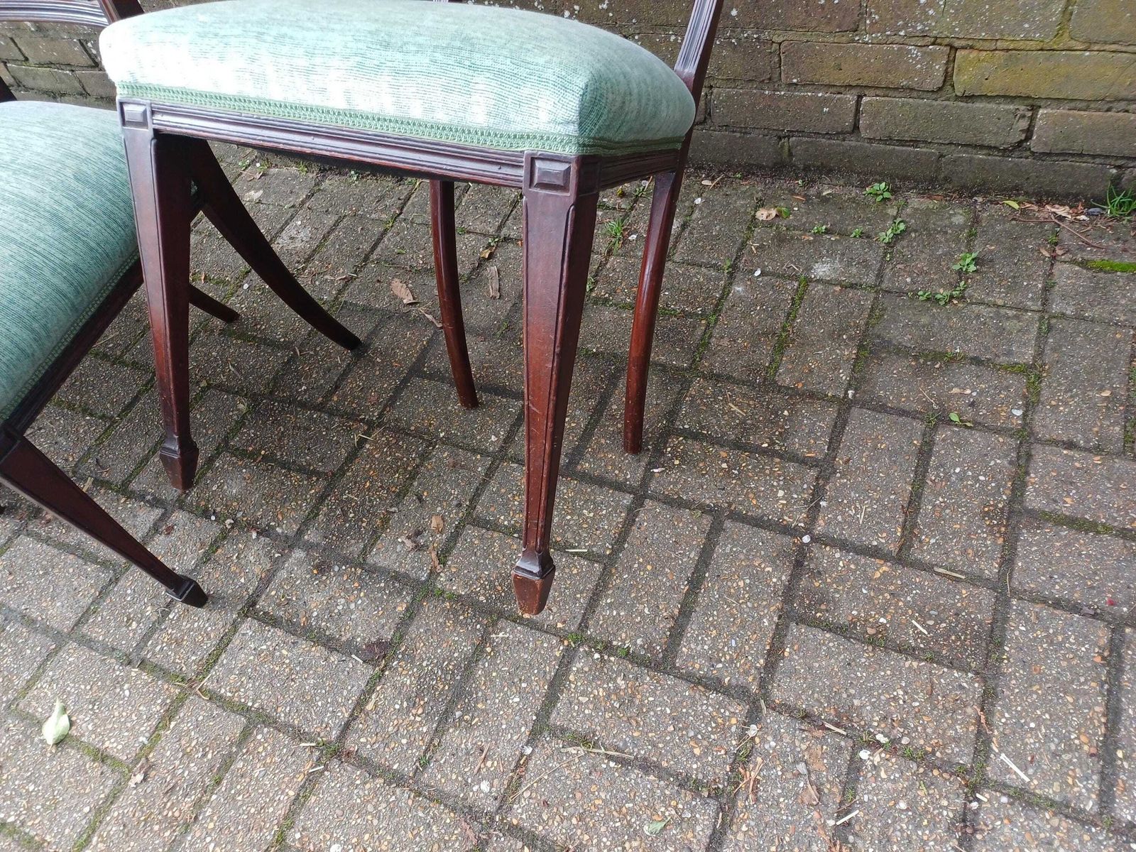 photo vintage Antique Victorian Mahogany Rosewood Dining Chairs Set Of Four Carved High Back Upholstered Seats Fine Quality English Furniture