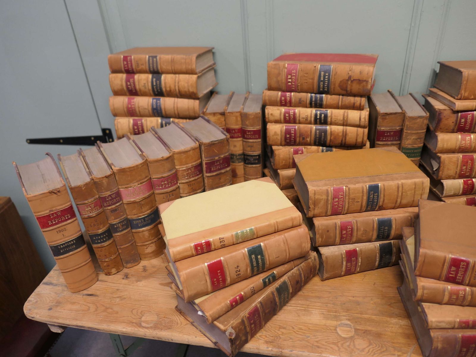 89 Original Leather Bound Law Books From 1890s 1940s This Is A Handsome Set. photo 1500.0