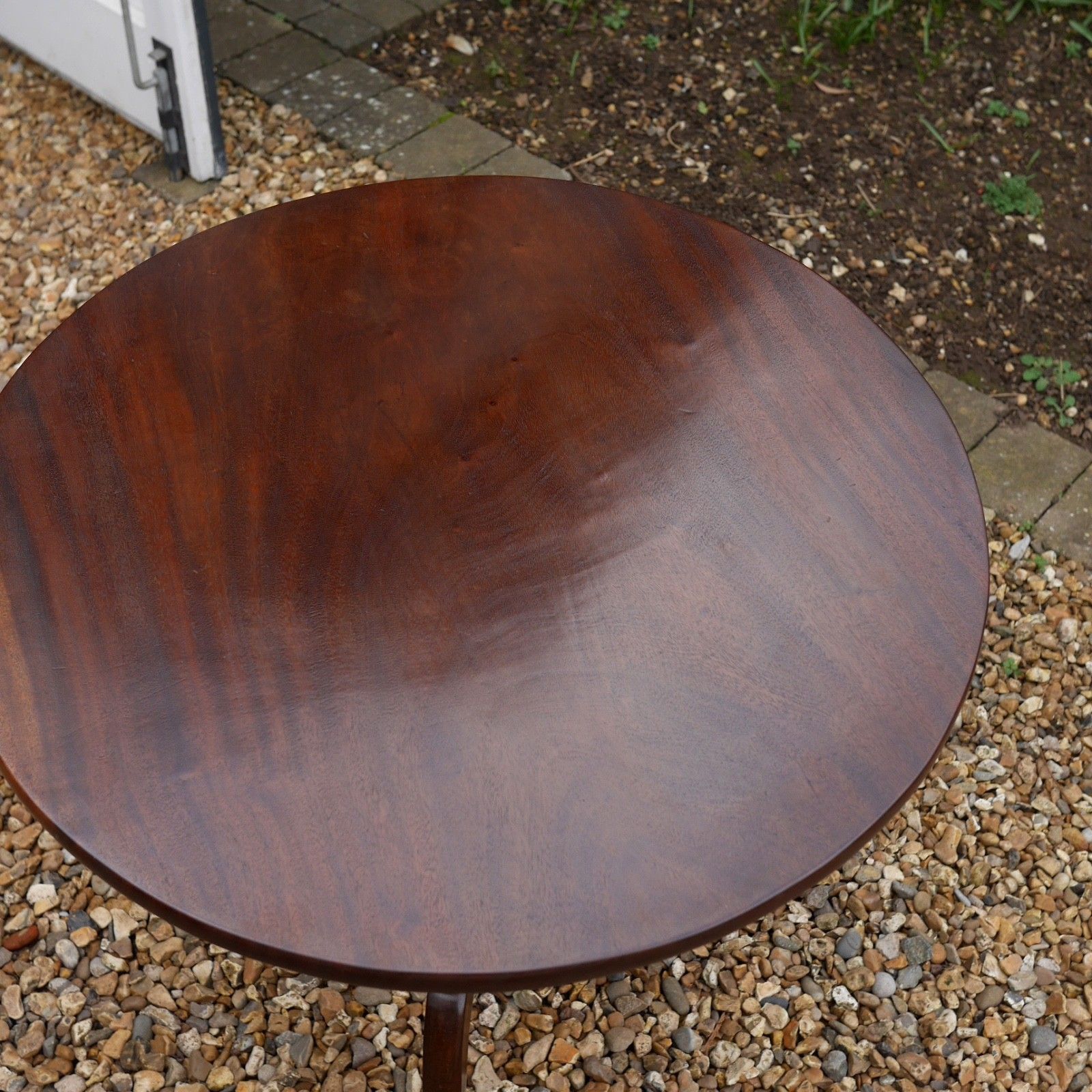 300.0 Antique 18th Century Georgian Cuban Mahogany Tripod Tilt Top Table #103061 photo