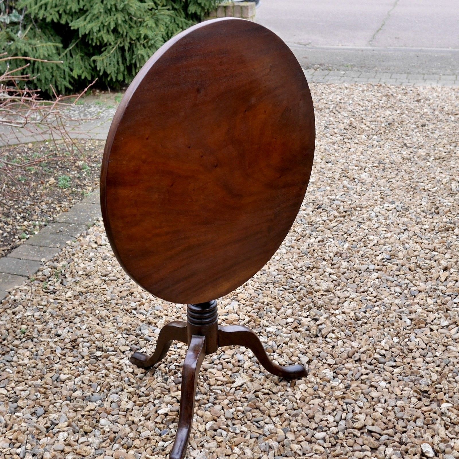 photo buy Antique 18th Century Georgian Cuban Mahogany Tripod Tilt Top Table #103061