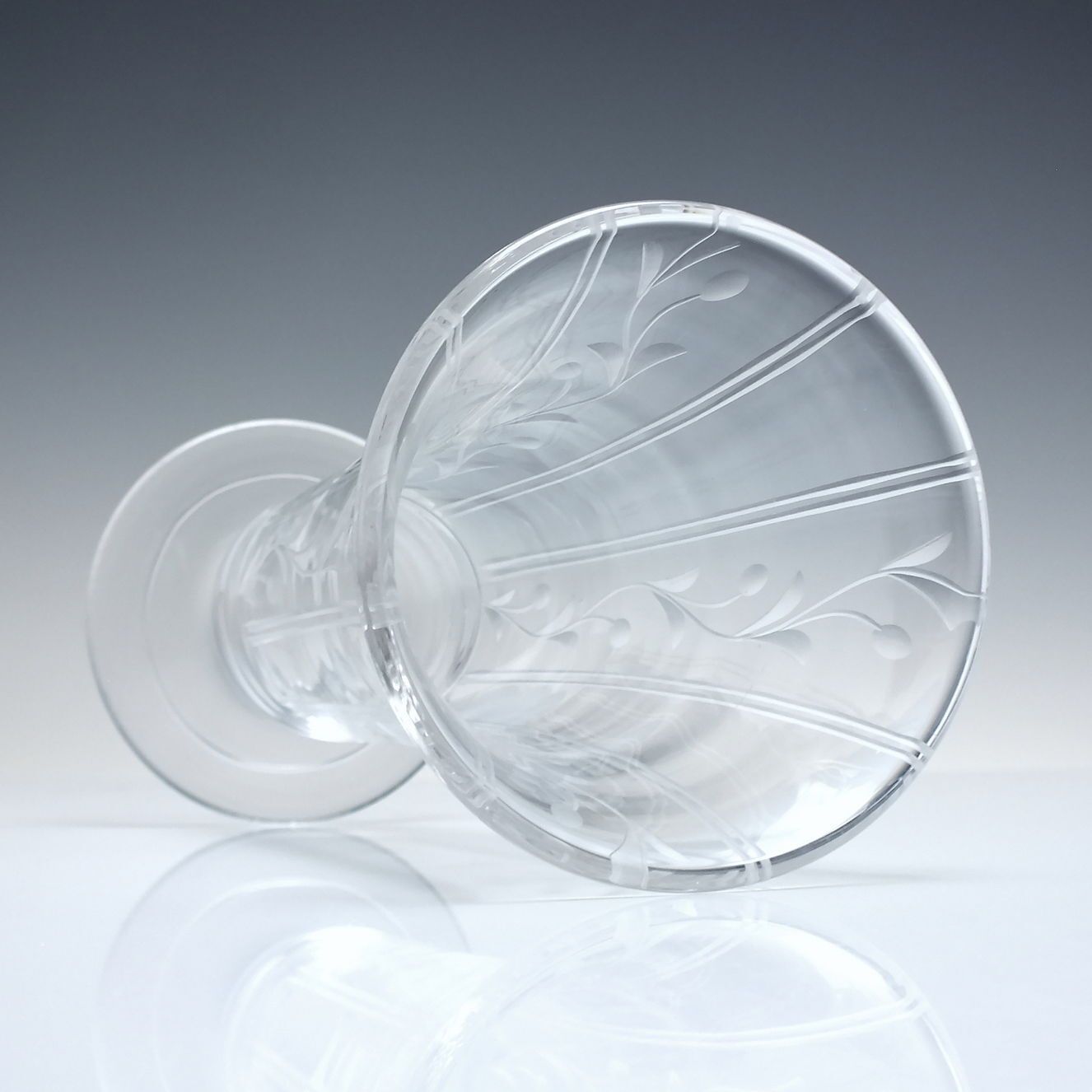 Stuart Crystal Art Deco Flower Vase C1935. photo for sale