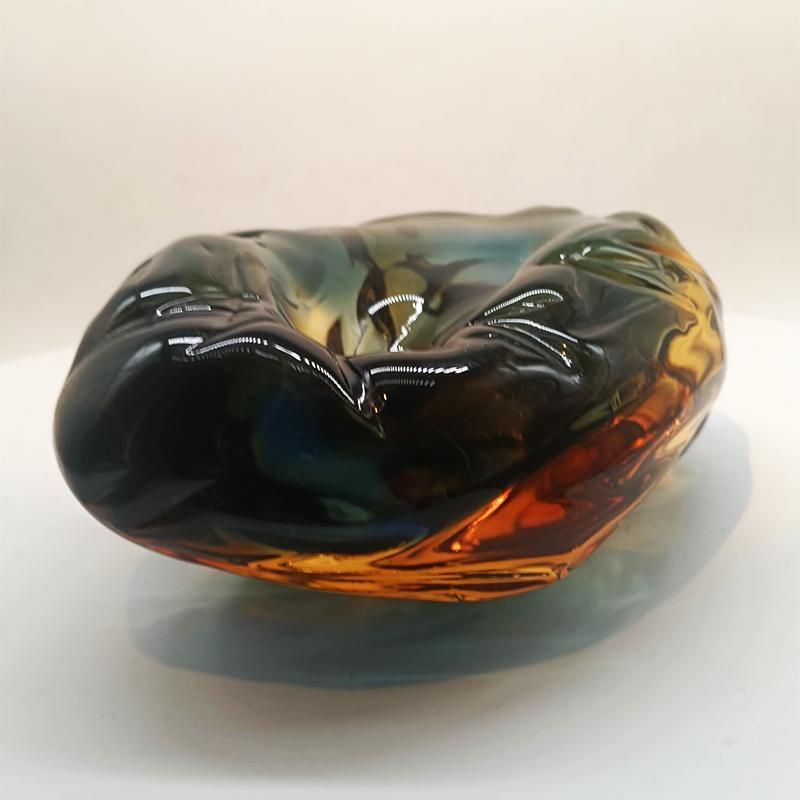 1950s Big Ashtray Completely Hand Blown And Handcrafted In Murano Glass, Made In Italy photo 342.0