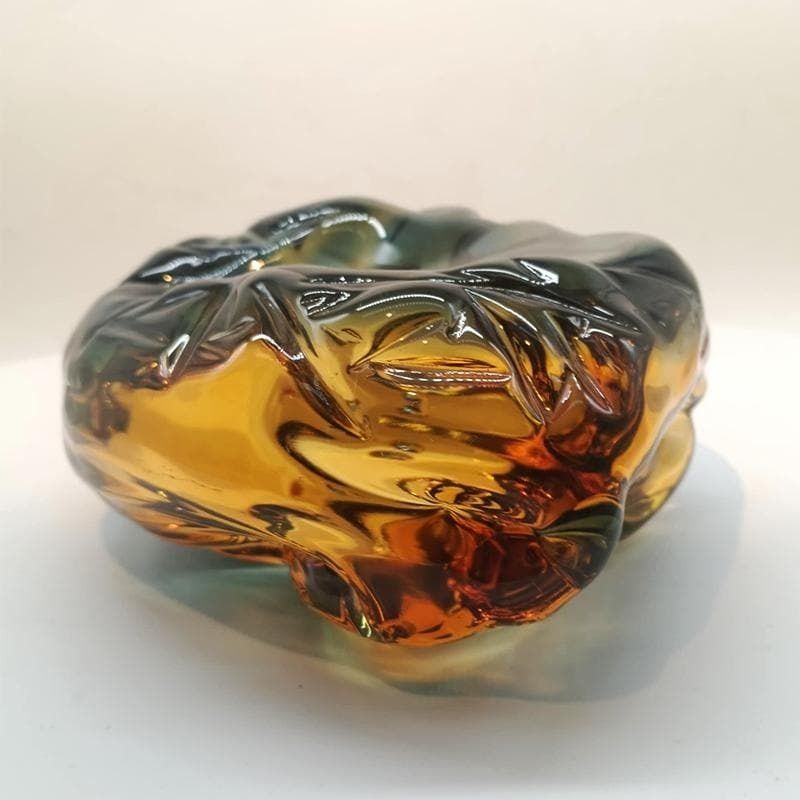 1950s Big Ashtray Completely Hand Blown And Handcrafted In Murano Glass, Made In Italy photo vinterior