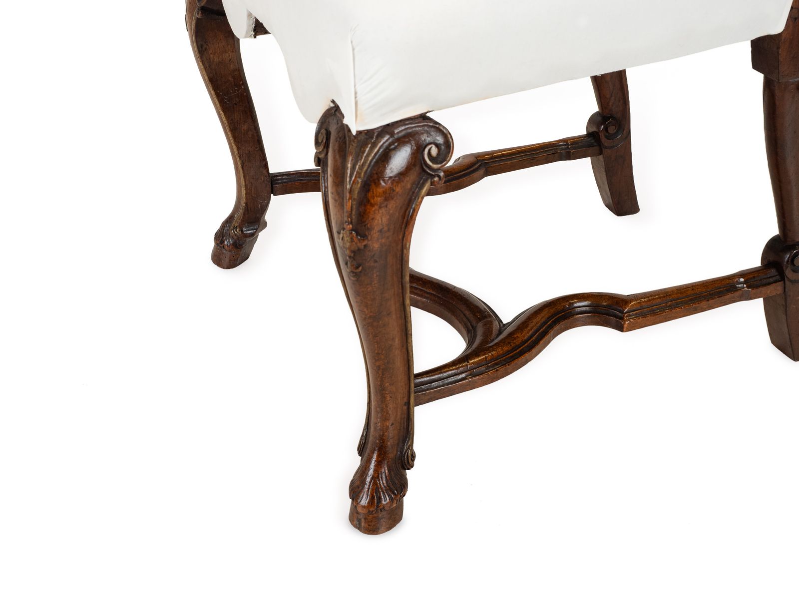 photo for sale Set Of Six Anglo Dutch Walnut & Parcel Gilt High Back Dining Chairs In The Late 17th Century Queen Anne Taste, In The Manner Of Daniel Marot