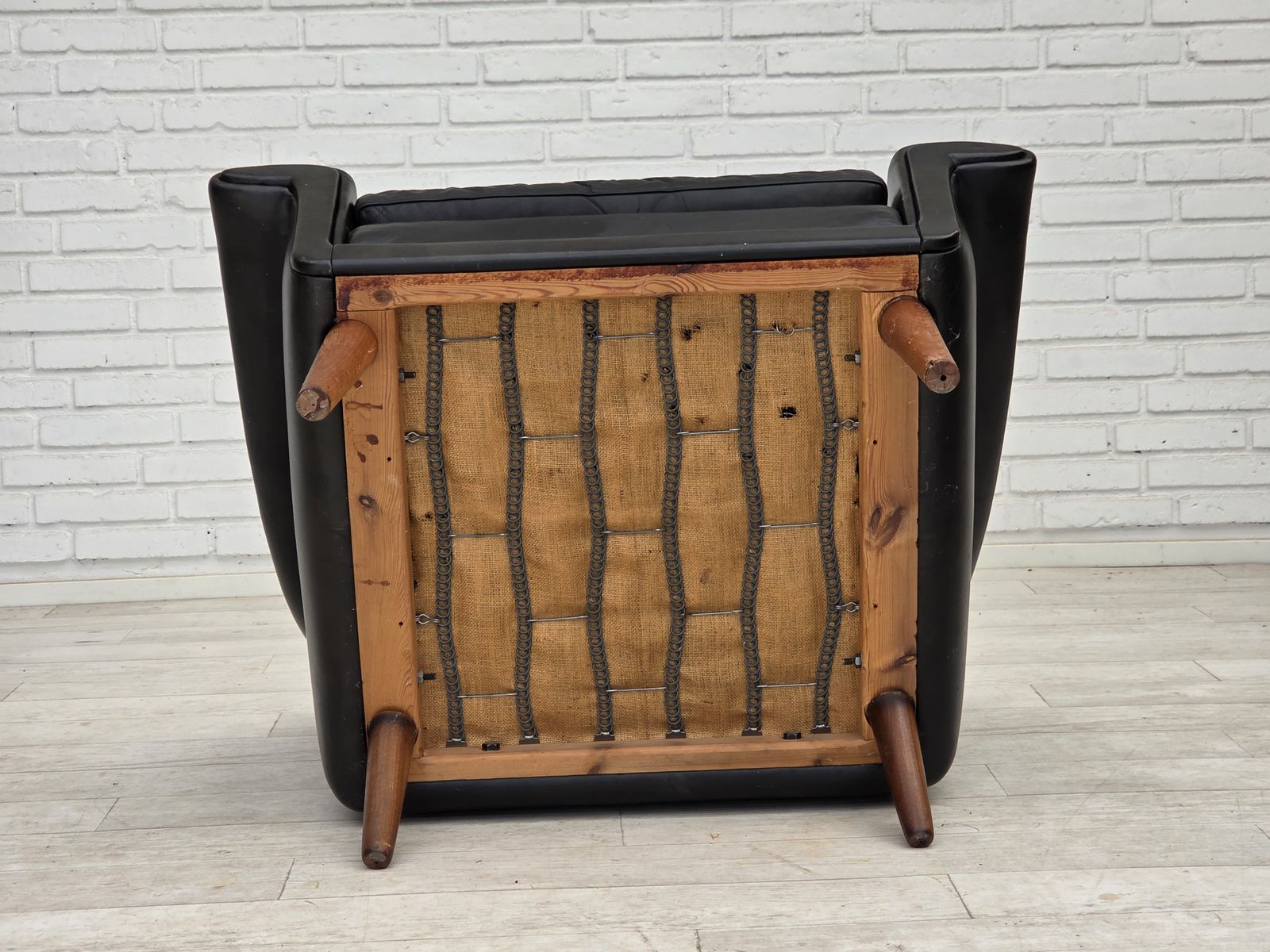 photo buy 1960s, Danish Armchair By Aage Christensen, Furniture Leather.
