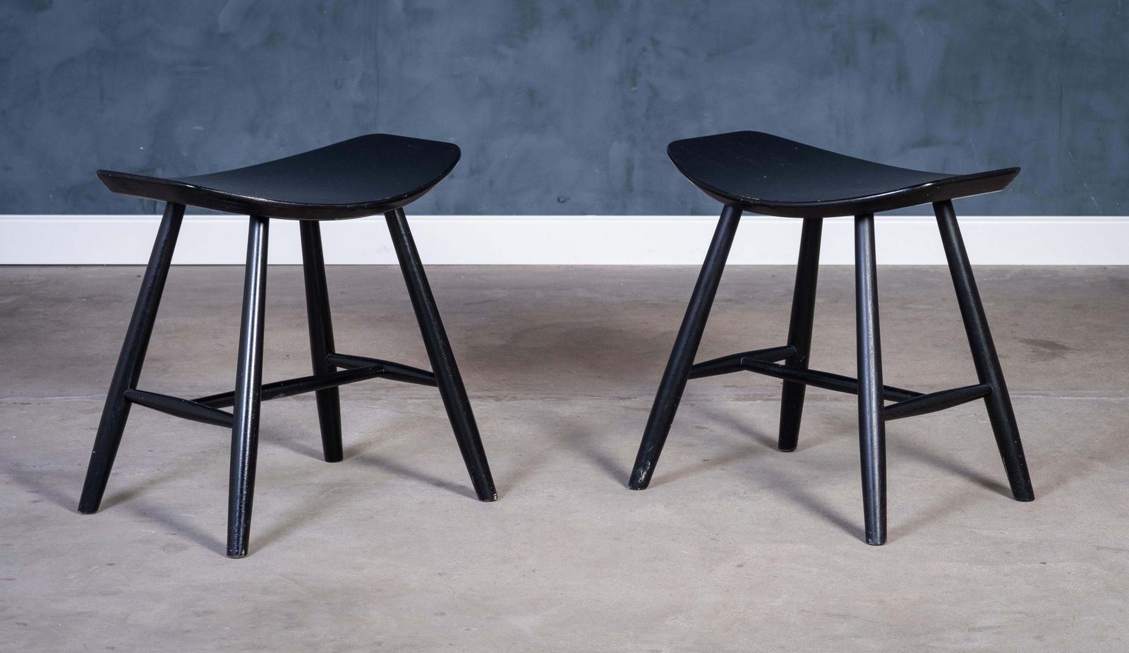 J36 Stools By Ejvind A. Johansson For Fdb Møbler, Denmark, 1960s, Set Of 2 photo for sale
