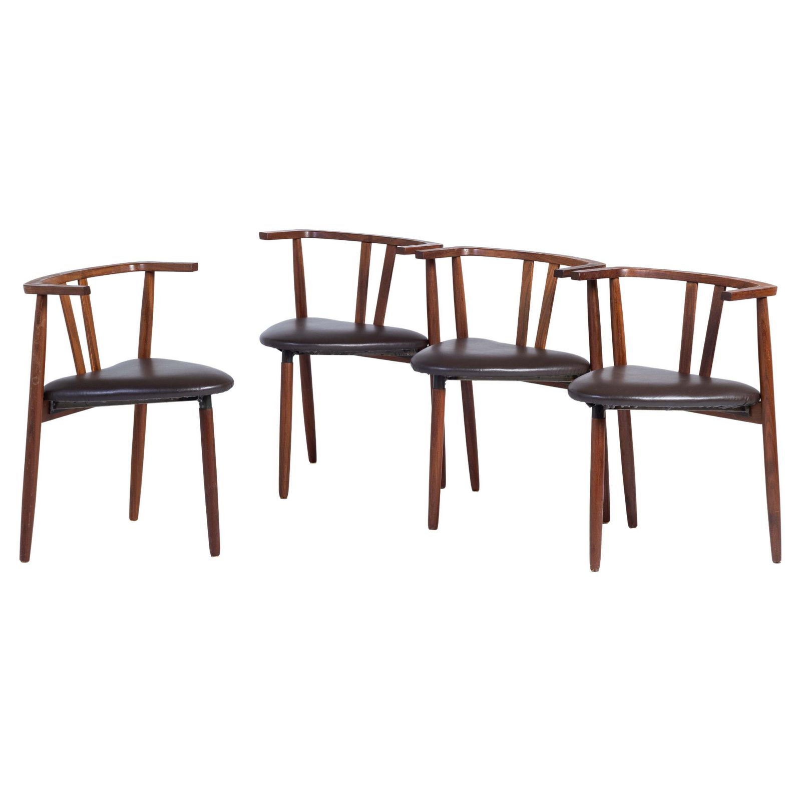 Dining Chairs In Teak By Hans Olsen, 1960s, Set Of 4