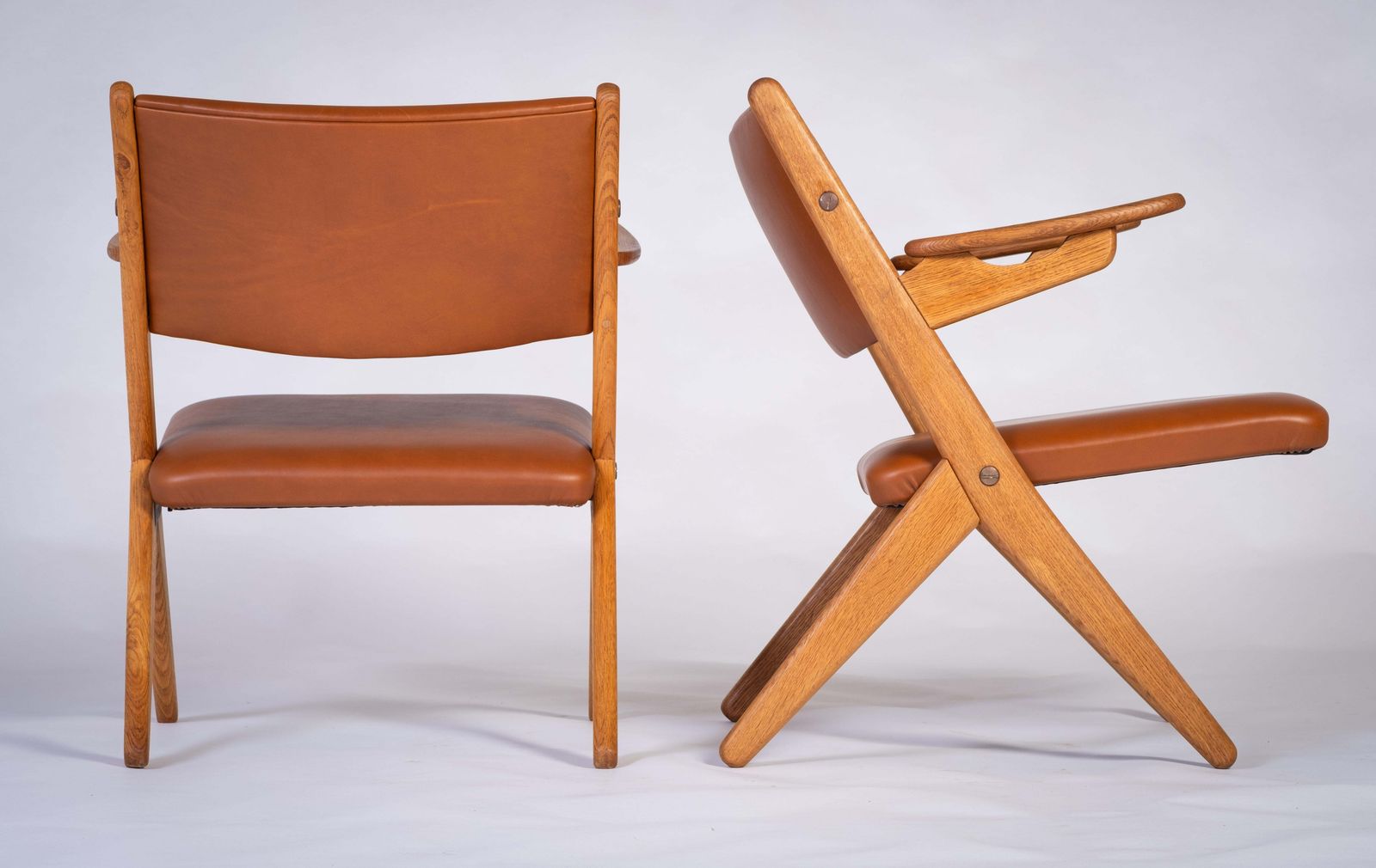 Lounge Chairs By Arne Hovmand Olsen, 1970s, Danish Design photo for sale
