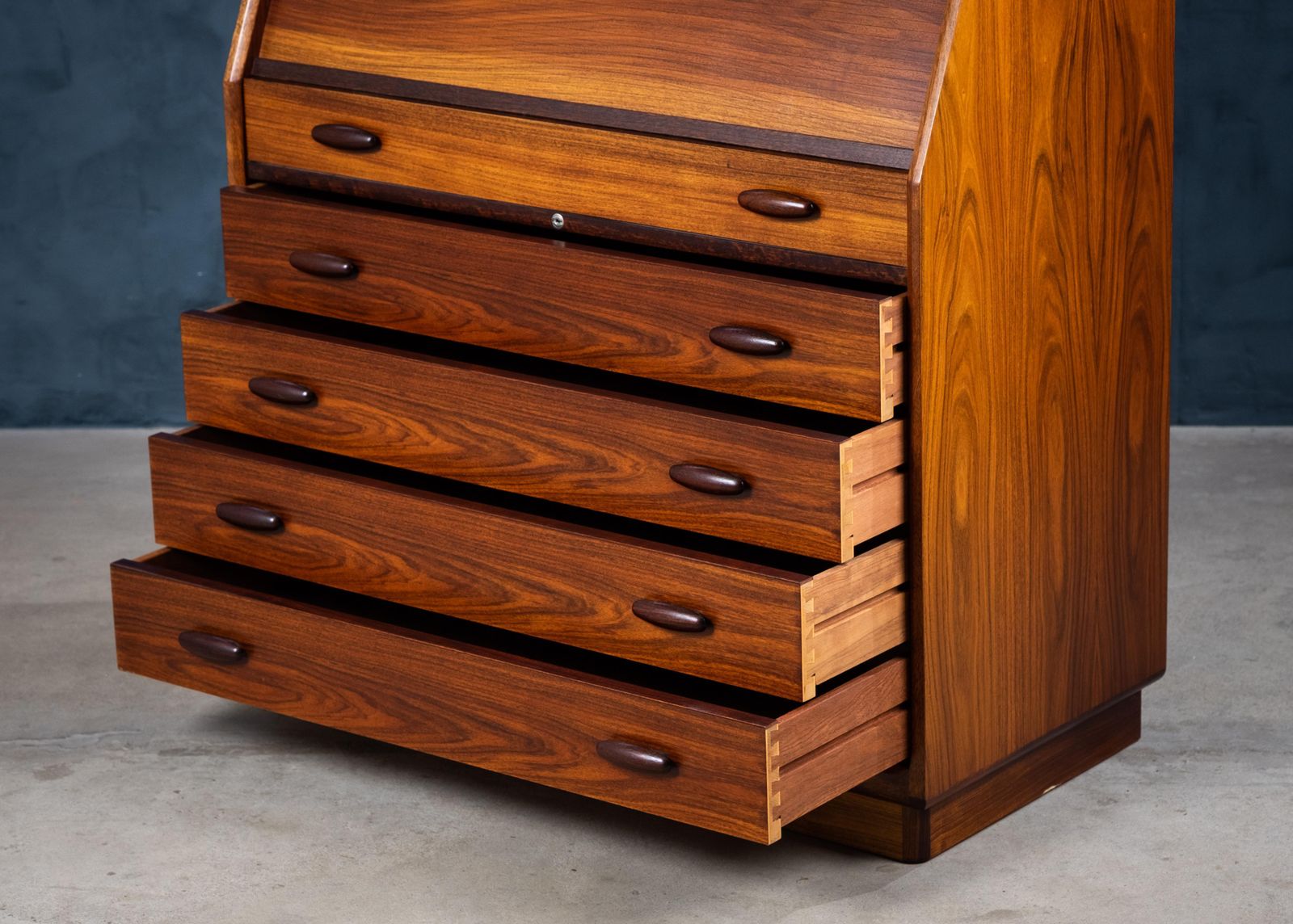 photo buy Secretaire In Palissanderhout Van Dyrlund, Denemarken, Jaren 1970