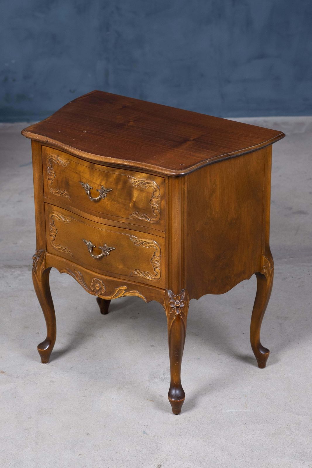 French Louis XV Style Bedside Tables, 20th Century, Set Of 2 photo 1460.0