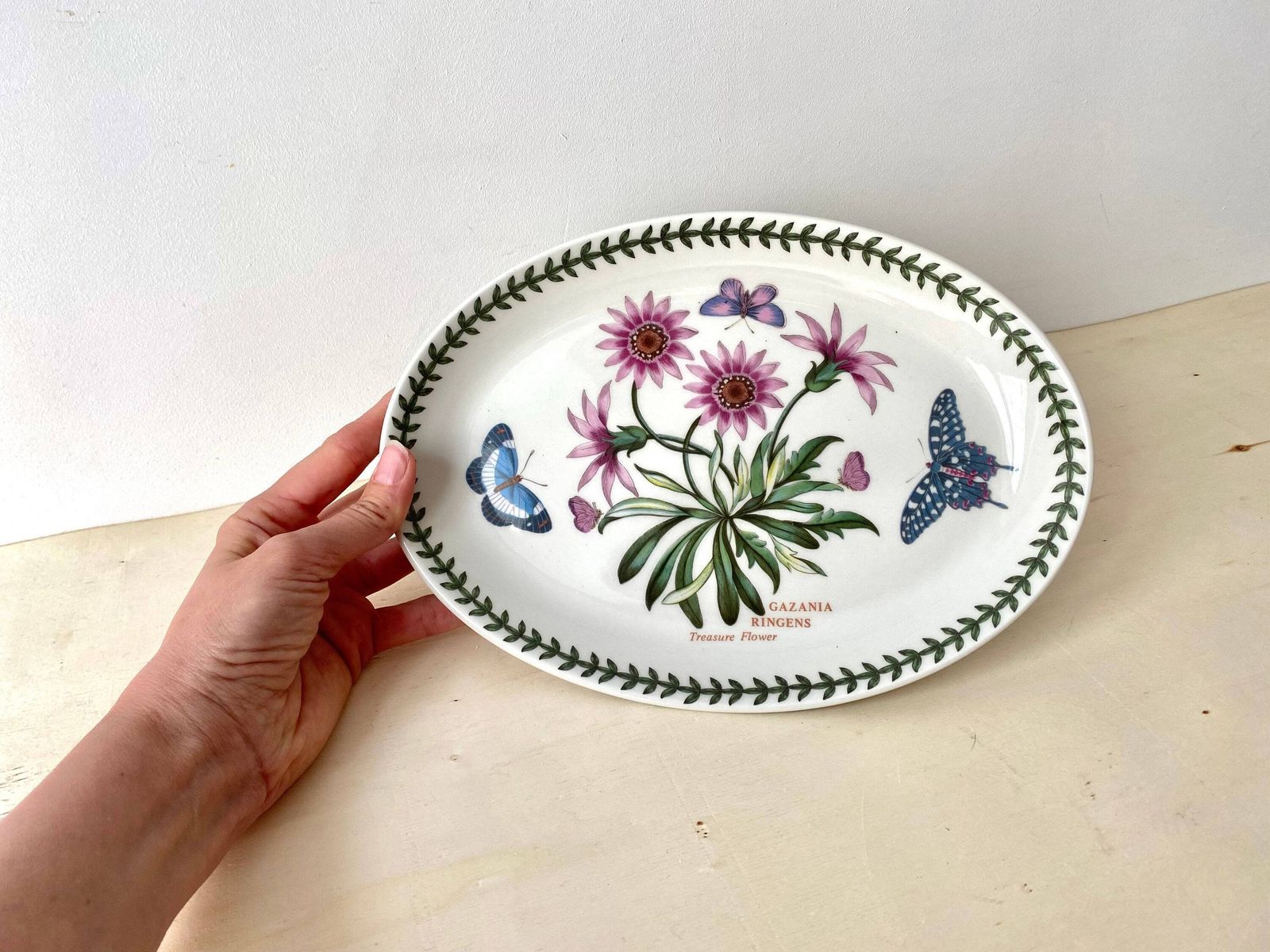 Large Portmeirion Oval Dish Vintage 1980s, Vintage Large Plate By Susan William Ellis photo furniture