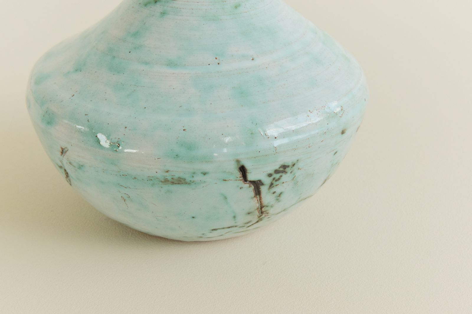 Vintage Studio Pottery Stem Vase By Potter Jean Stanton photo for sale