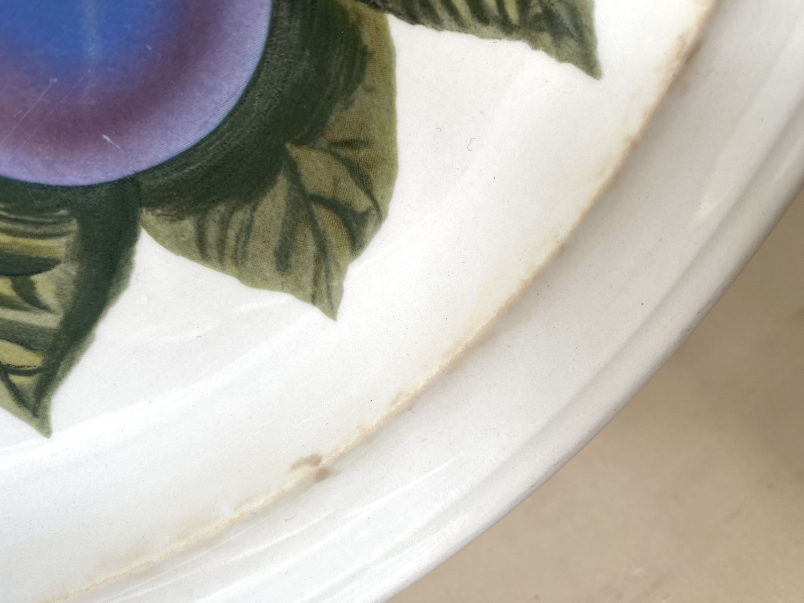 Large Pomona Portmeirion Plate By Susan William Ellis 1982, Vintage Botanical Dish Made In England photo buy