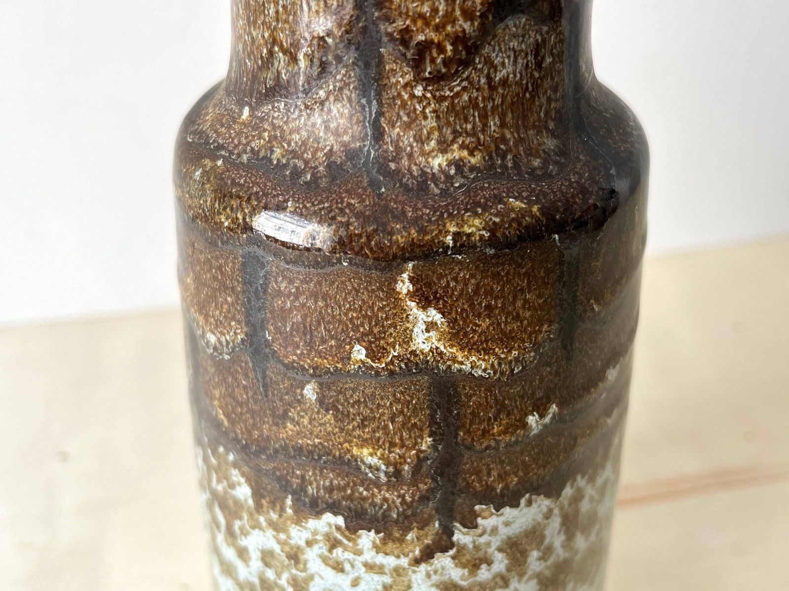 Veb Haldensleben Ceramic Vase, East German Pottery, Vintage 60s photo vintage