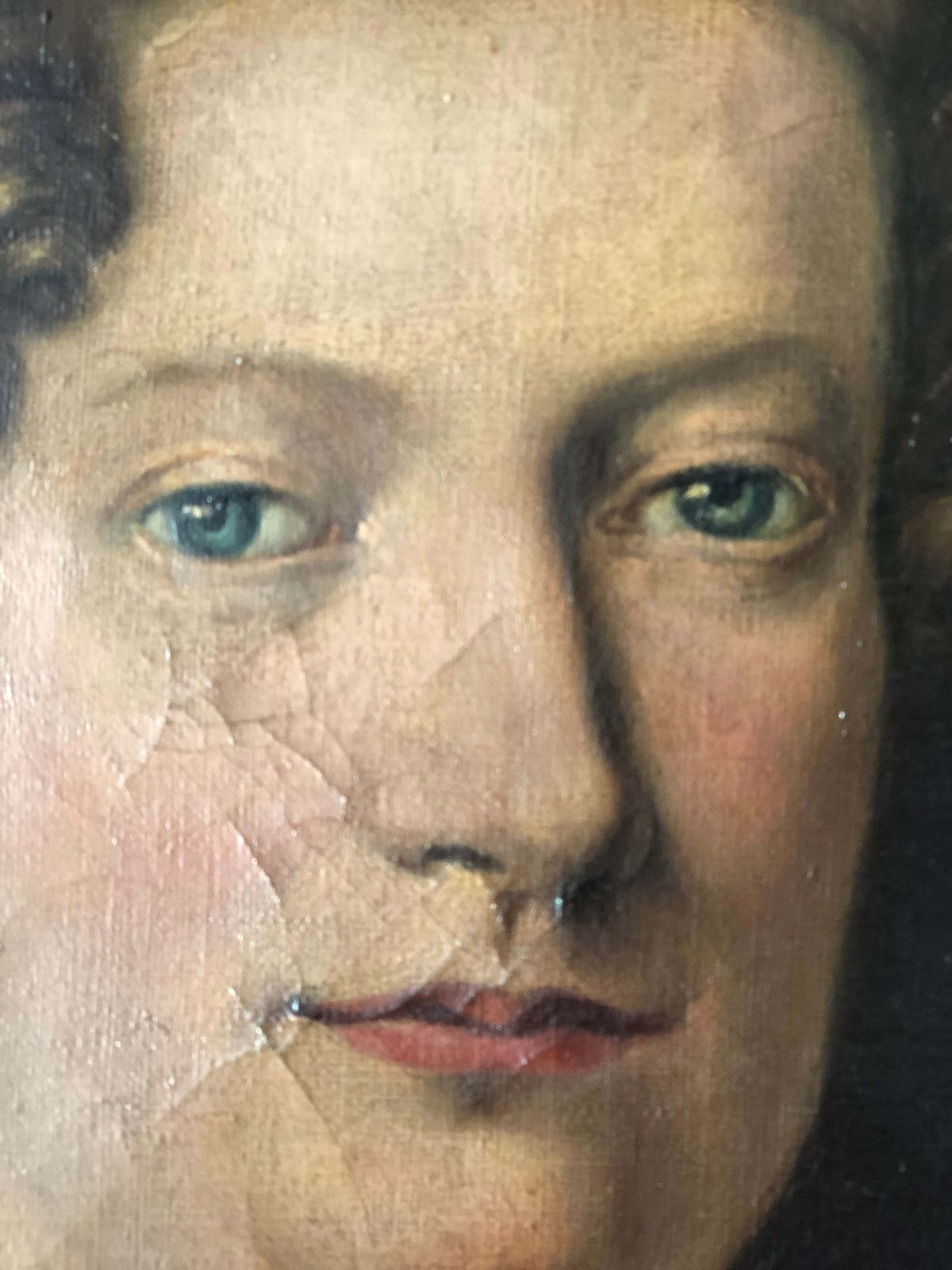 photo for sale Pair Of Antique Oil Portrait Paintings Of A German Baron And Baroness, Circa 1870