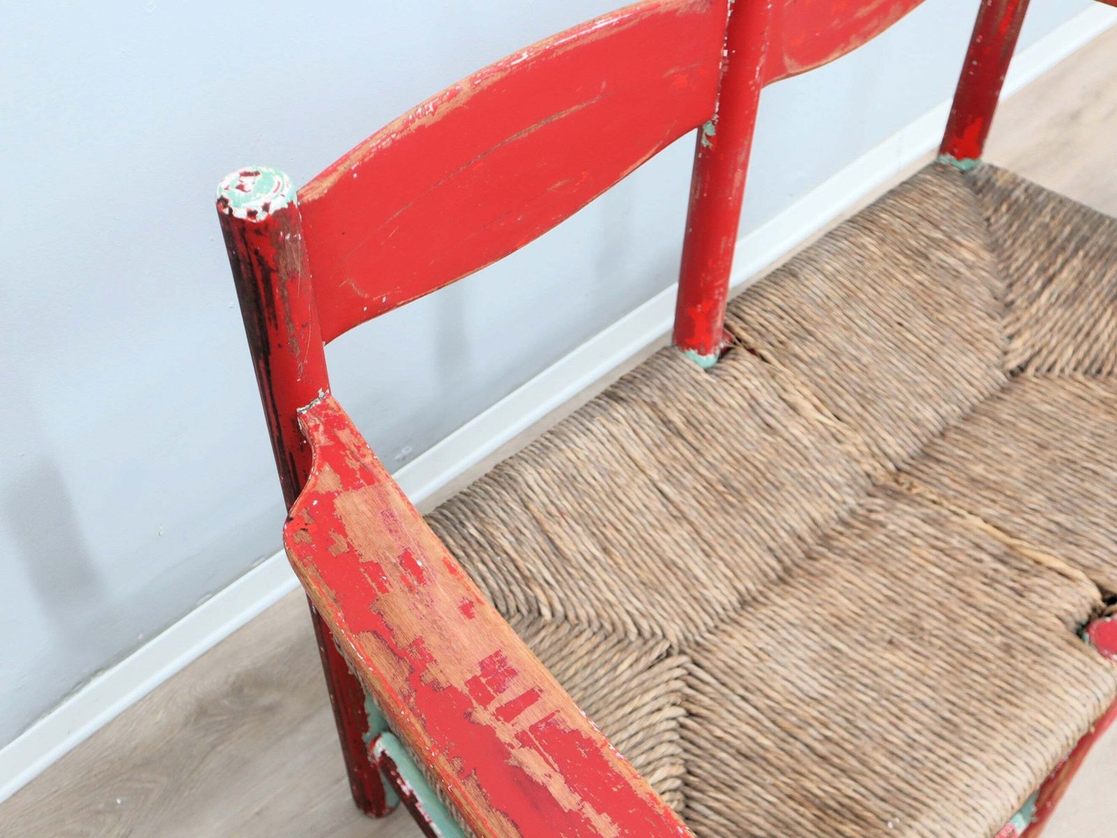 1930s Italian Rustic Wooden Country Chic Bench photo buy