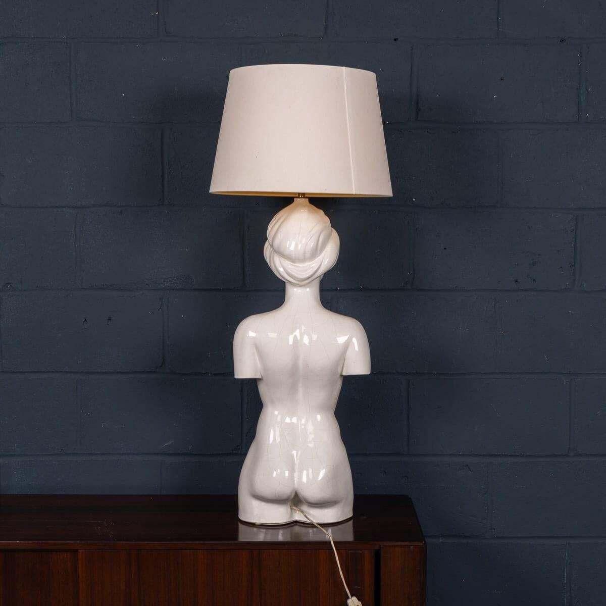 20thc Italian Ceramic Table Lamp By Giulio Ciniglia For Vivai Del Sud C.1970 photo 2031.0