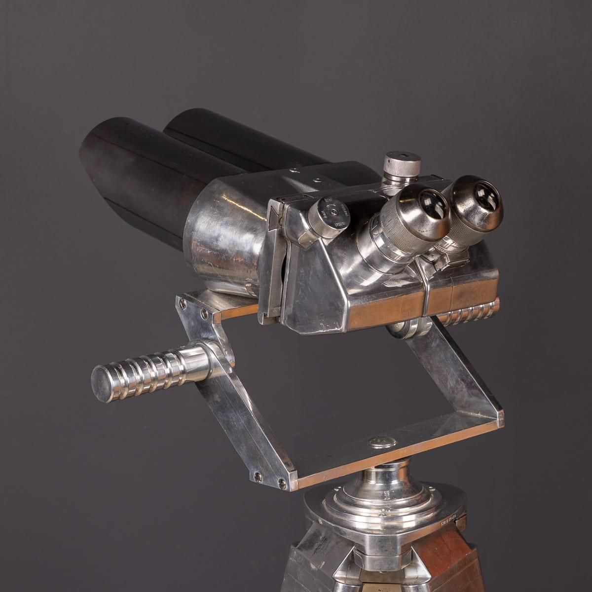 Vintage 20th Century German Anti Aircraft Binoculars By Joseph Schneider C.1940 photo vinterior