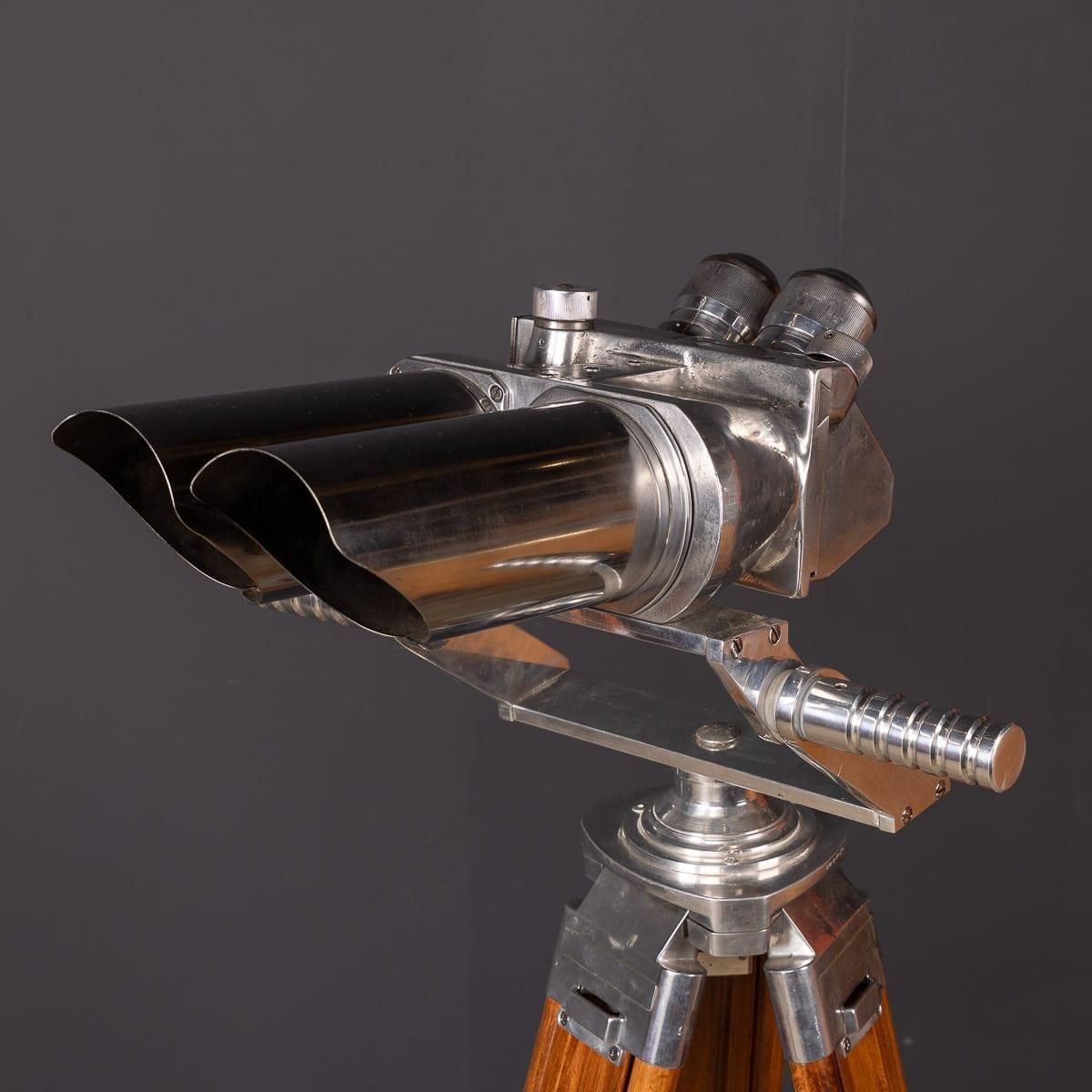 Vintage 20th Century German Anti Aircraft Binoculars By Joseph Schneider C.1940 photo vintage